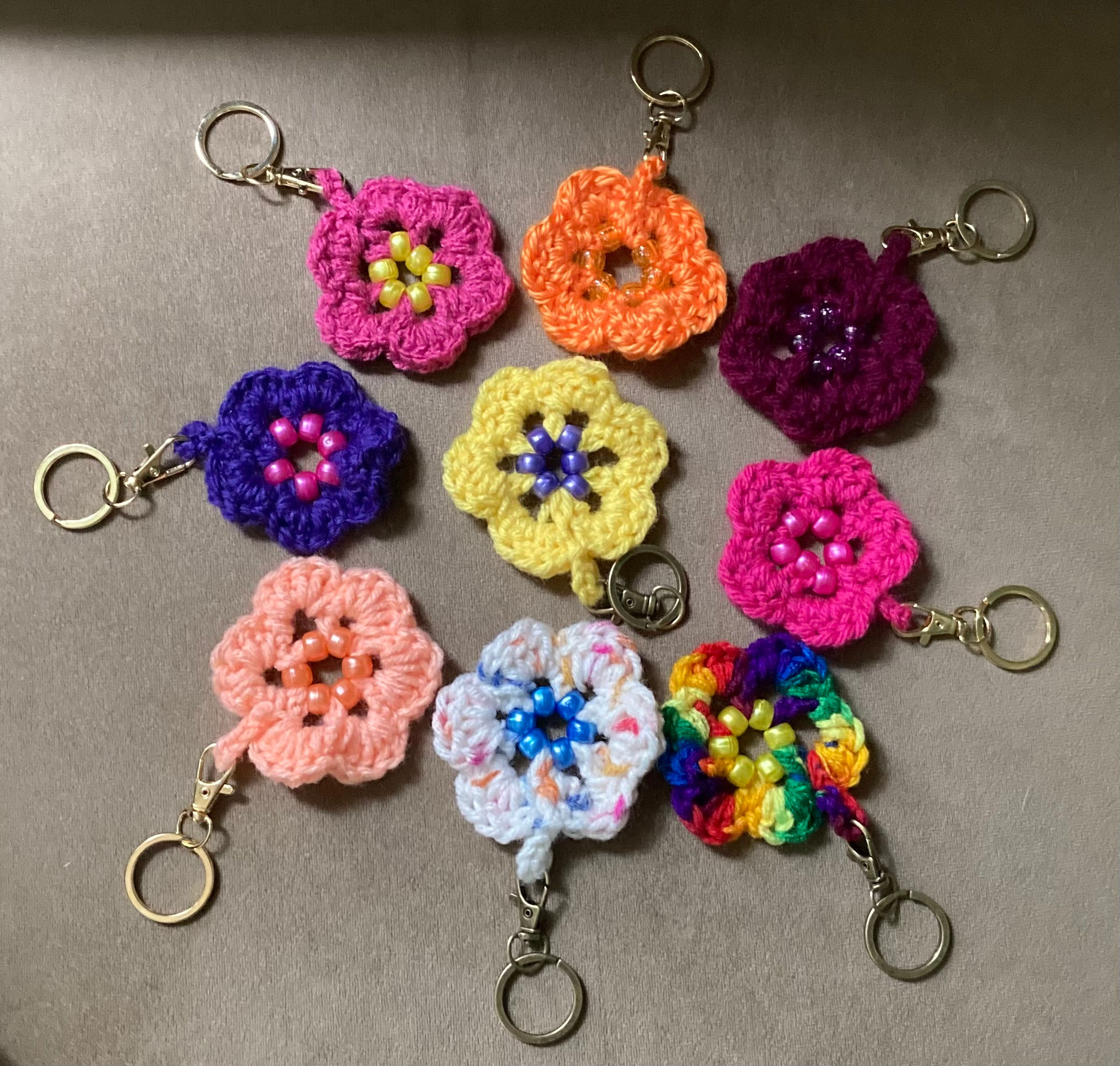 Flower Key Chain