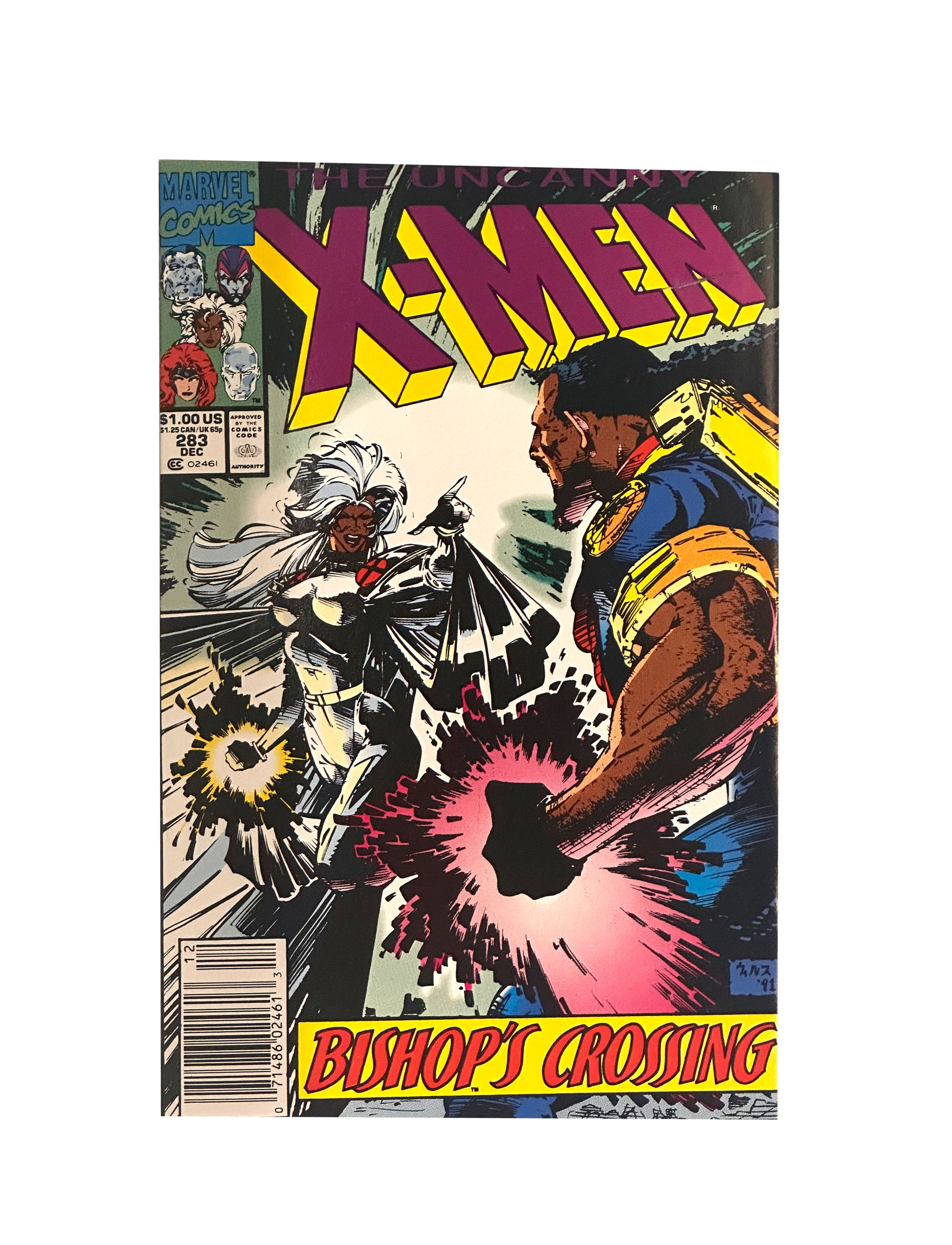 Marvel Comics the Uncanny X-Men #283 Dec, Bishop's Crossing Newsstand