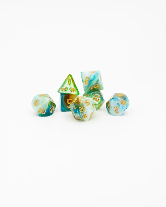 Zephyr Strike | 7 Piece Acrylic Dice Set