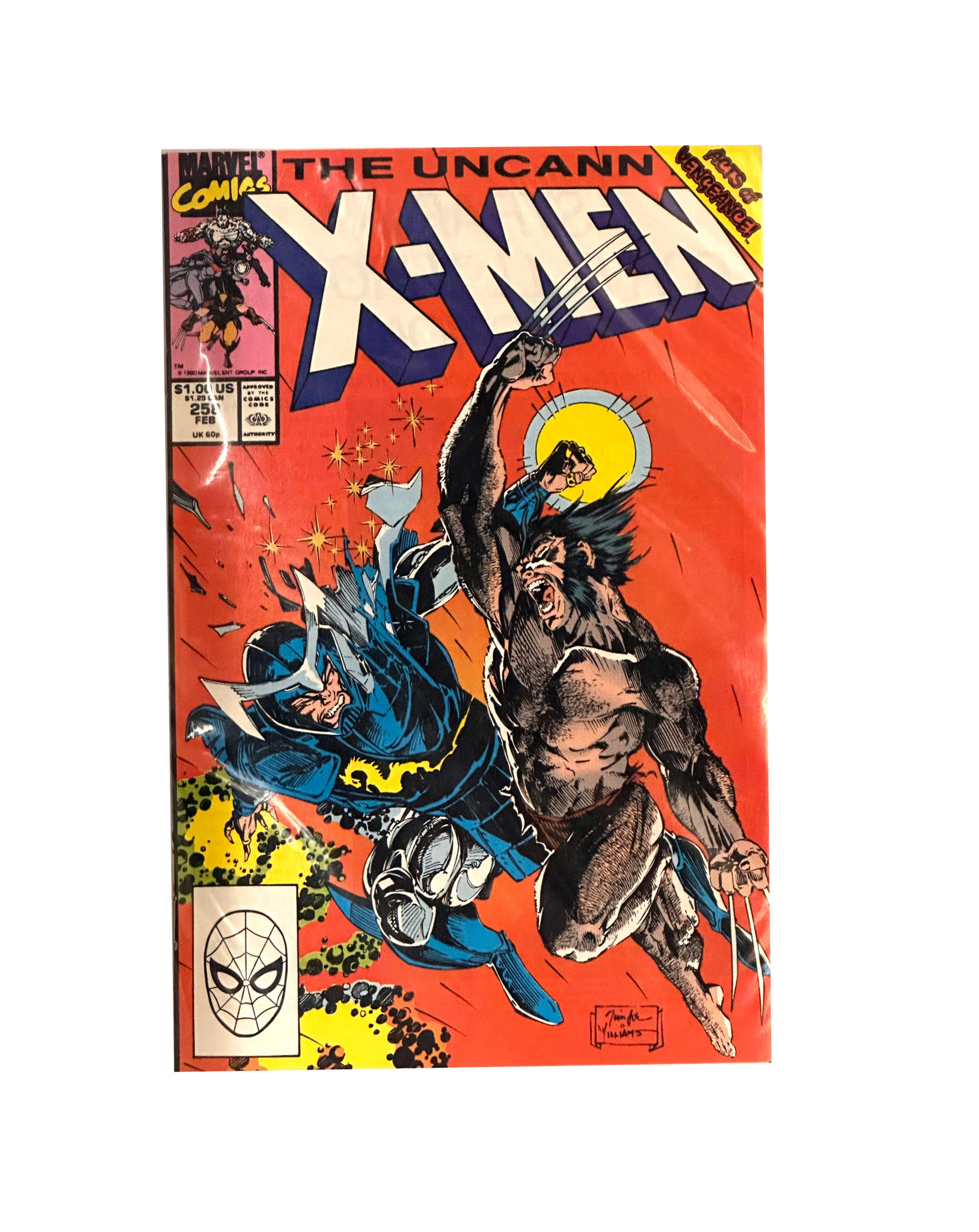 Marvel Comics The Uncanny X-Men #258 Non-Newsstand