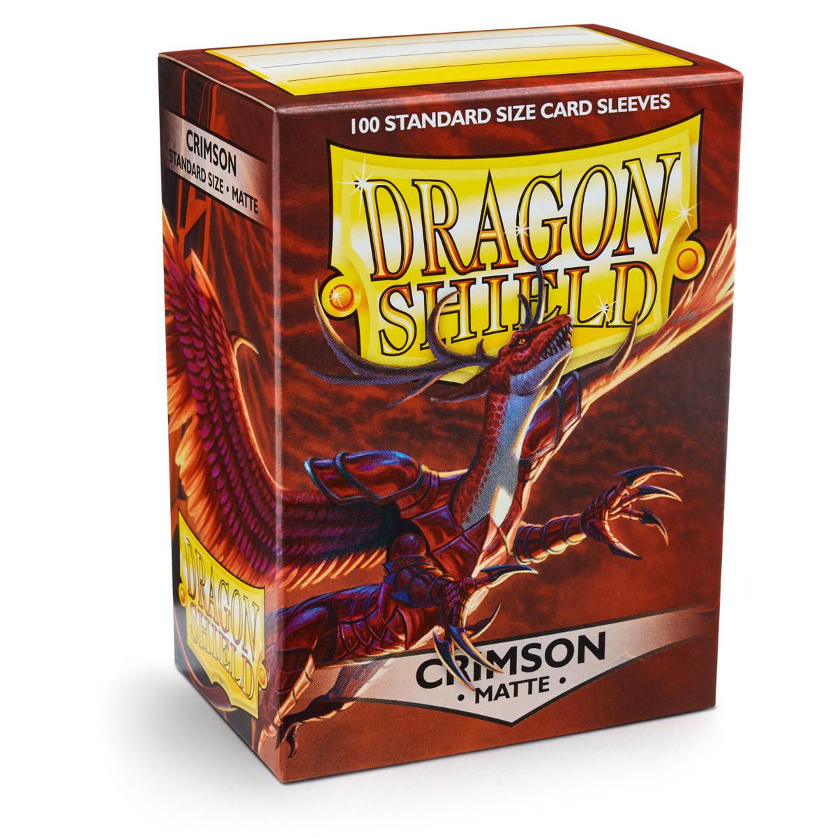 Crimson Dragon Shield Matte Sleeves (100ct)