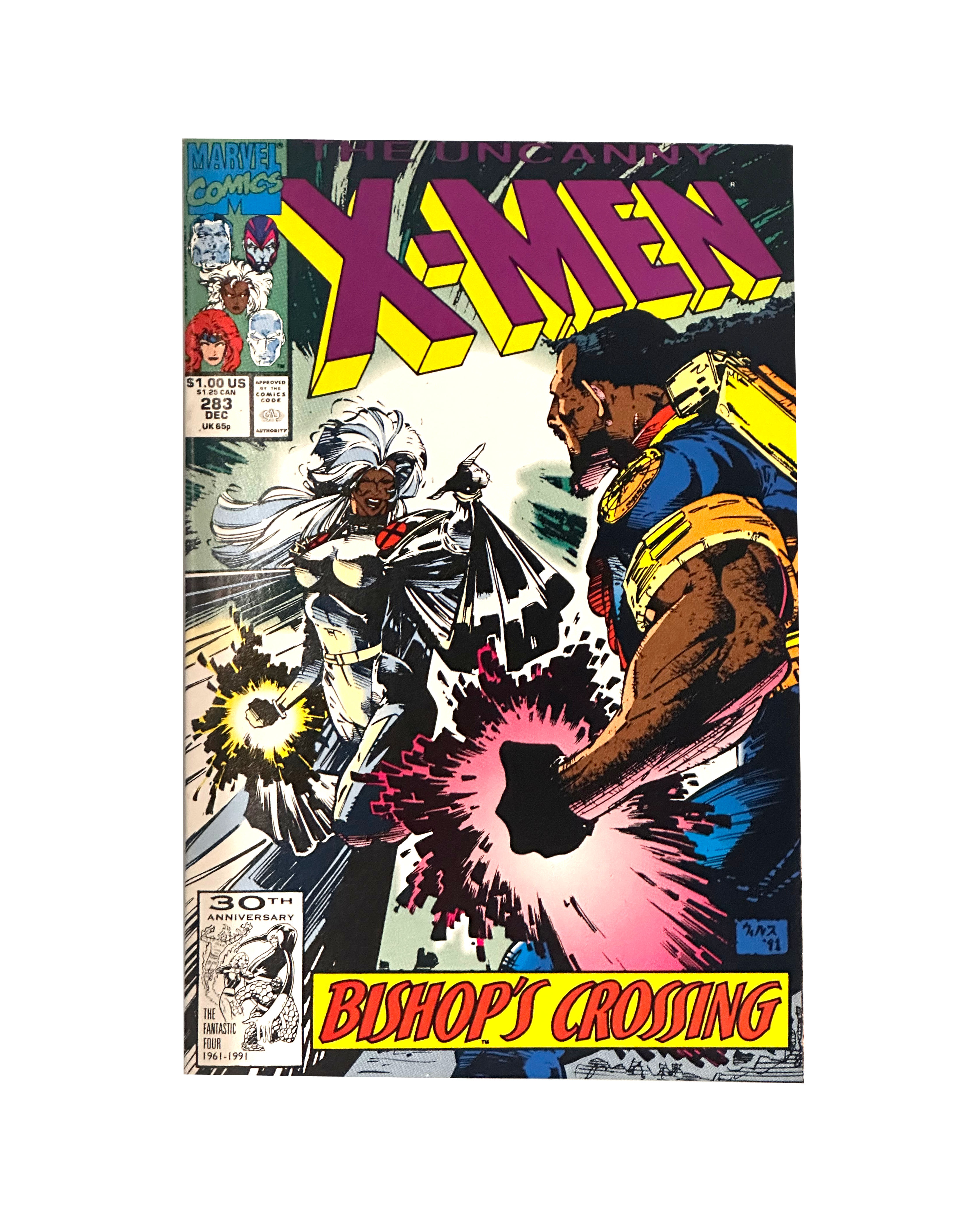 Marvel Comics the Uncanny X-Men #283 Dec, Bishop's Crossing Non-Newsstand