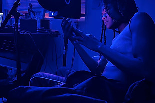 Tatiii in Recording Studio Session
