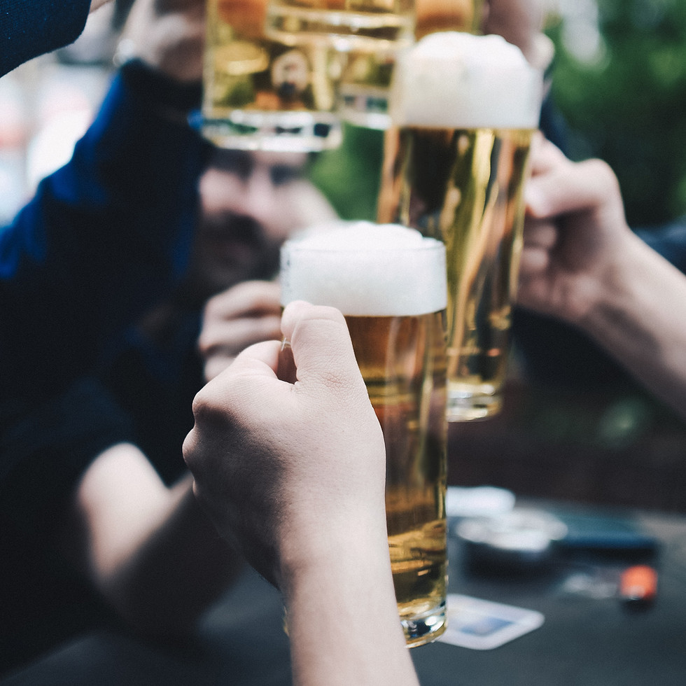 lets cheers mobile bar beer keg tapped at a wedding