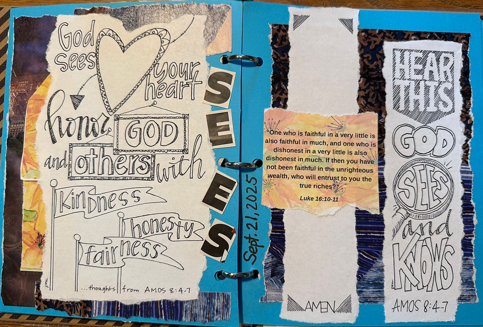 Layout ready for journaling