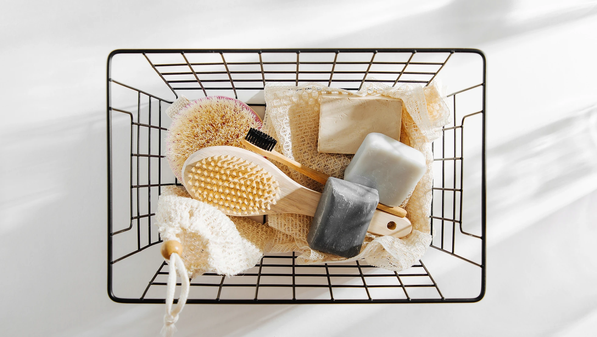 Basket of Bath Accessories.webp