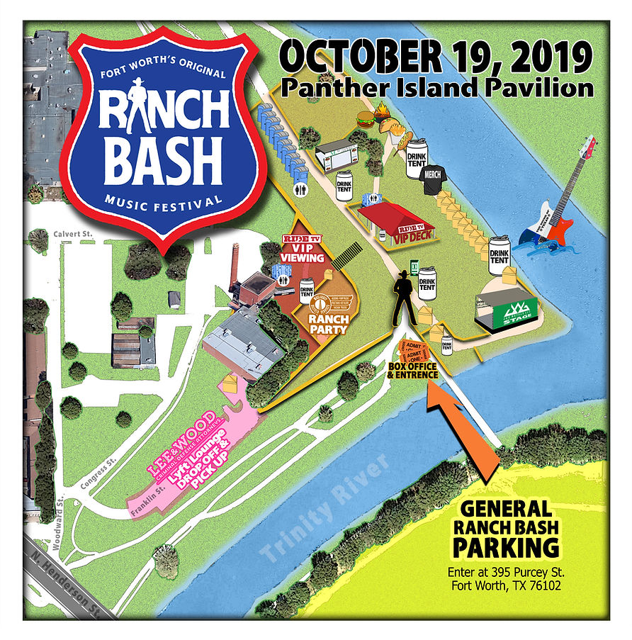 Panther Island PARKING Map 2019