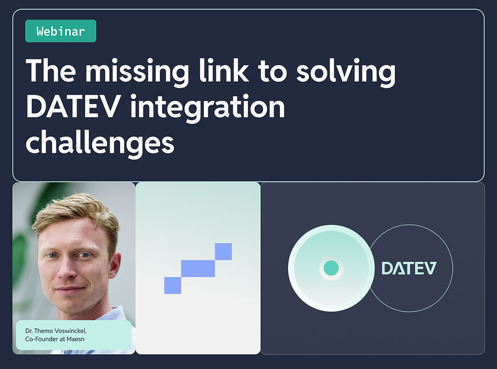 Maesn webinar on DATEV