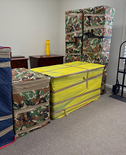 Professionally wrapped furniture  _ Phoenix Moving Solutions