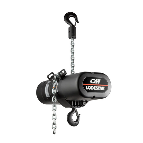 CM LODESTAR 2 TON SINGLE REEVE CHAIN MOTORS