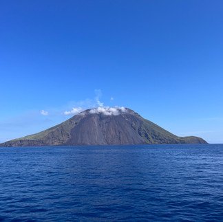 Stromboli taken by a drone