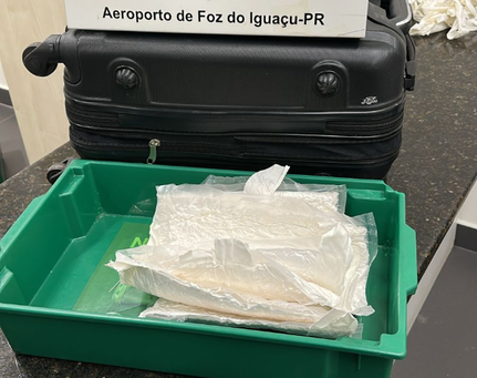 PF prende homem por tráfico de drogas no Aeroporto Internacional de Foz de Iguaçu