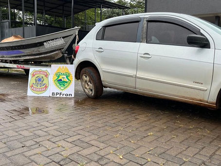 PF e BPFron prendem homem em flagrante pelo crime de contrabando de cigarros estrangeiros no PR