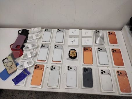 PF apreende aparelhos eletrônicos no Aeroporto de Fortaleza