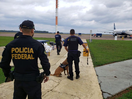 PF e Receita Federal realizam ação conjunta de combate ao tráfico interestadual de drogas no aeroporto de Vilhena