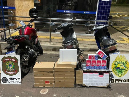 PF e PM/PR combatem o descaminho no Paraná