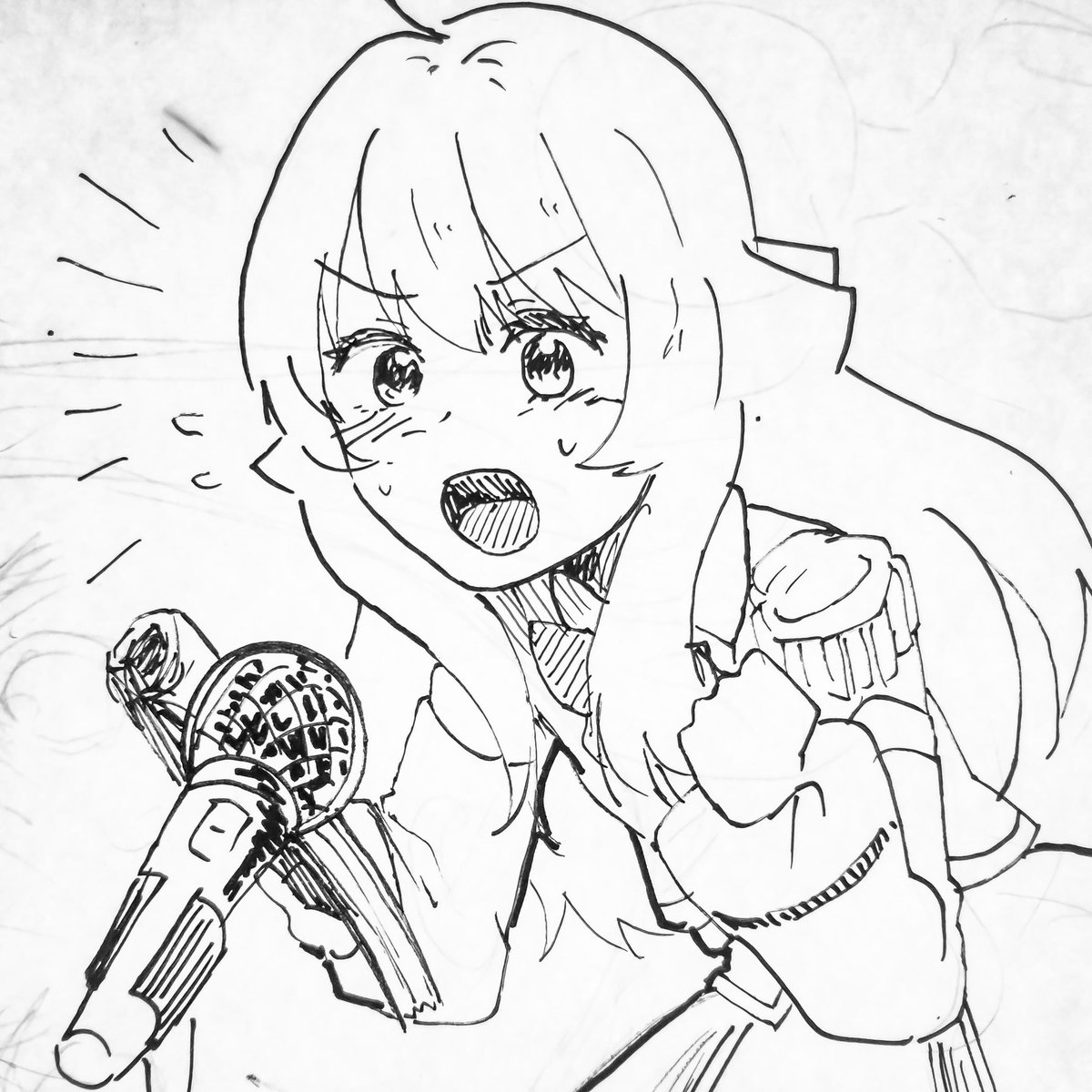 大きな声で