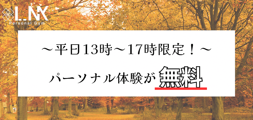 【平日13時~17時限定体験会】
