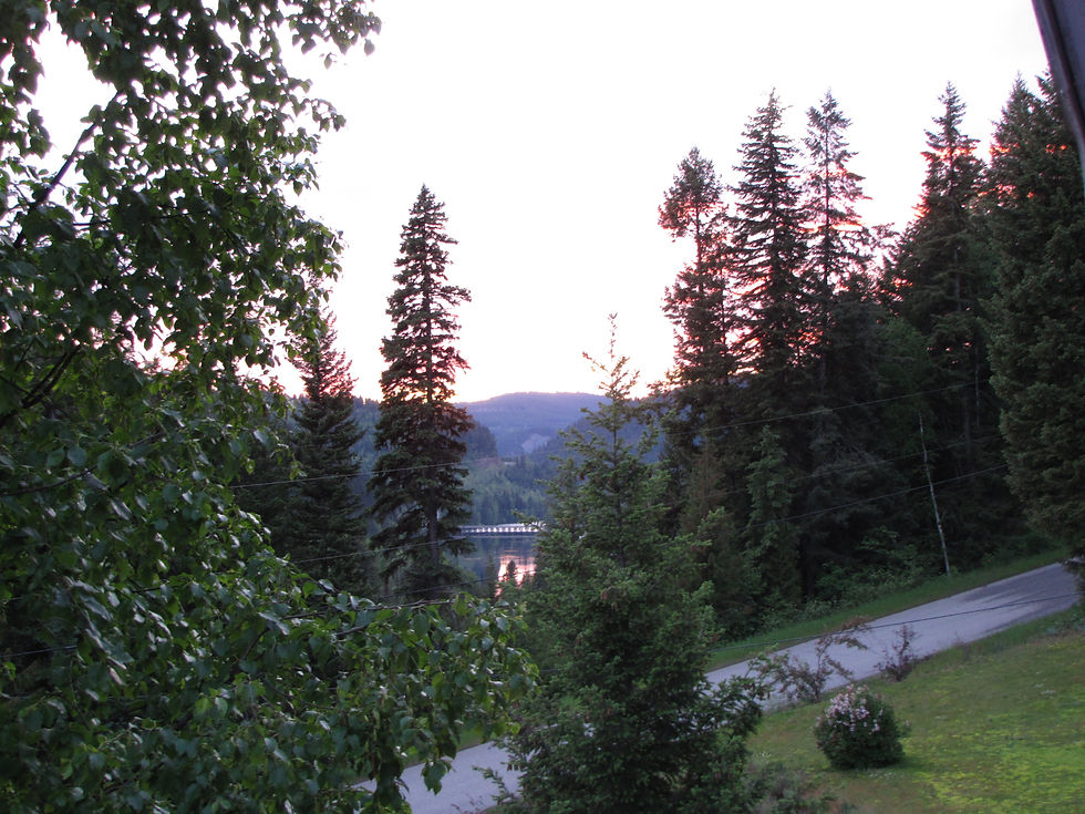 Sun Setting on River