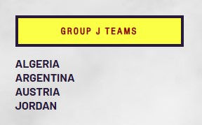 Group J Predictions/Comments/Results
