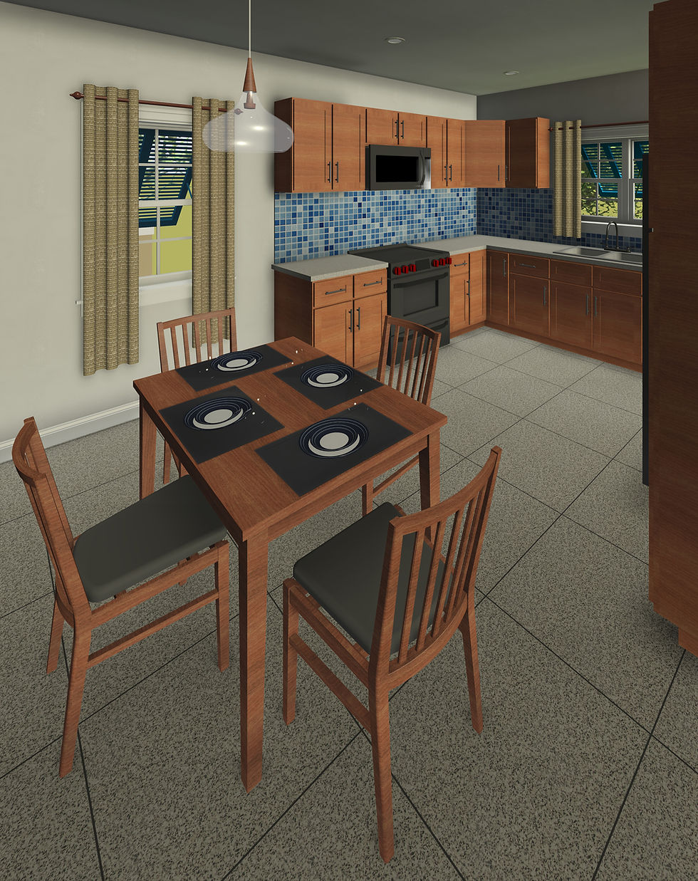 Dining & Kitchen Area View
