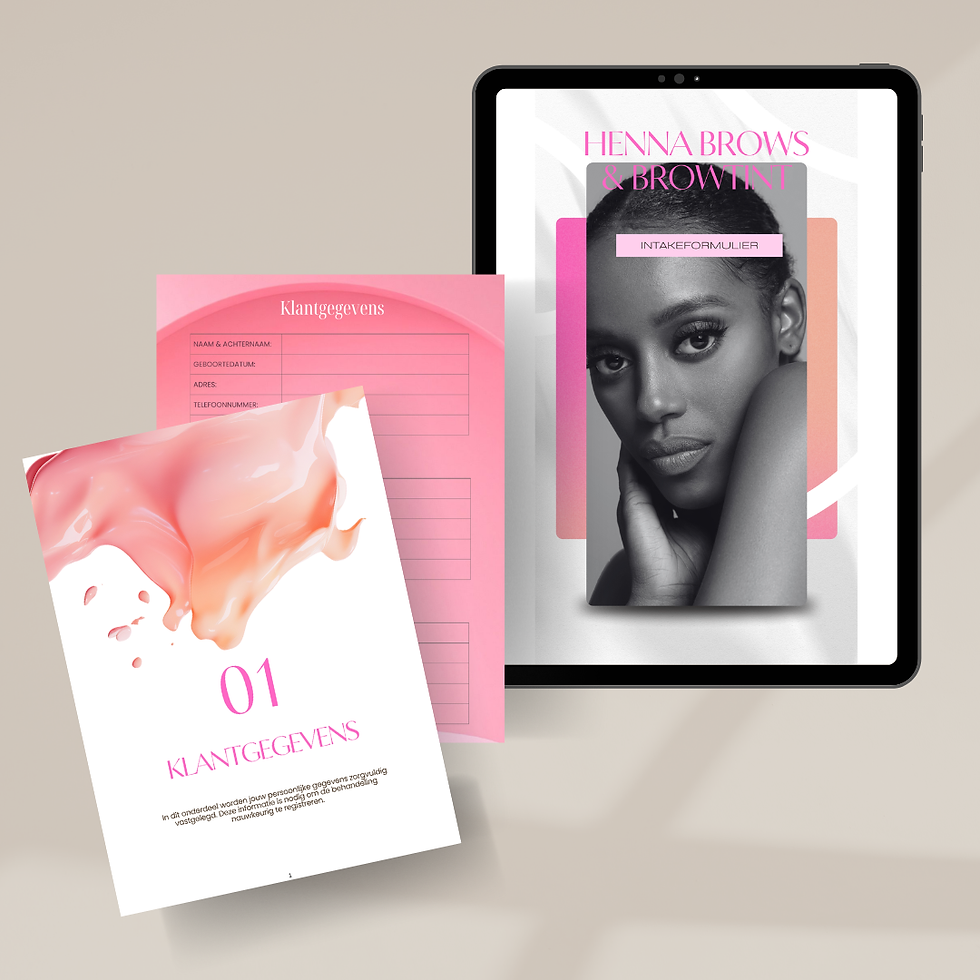Intakeformulier Henna Brows & Browtint Candywavé