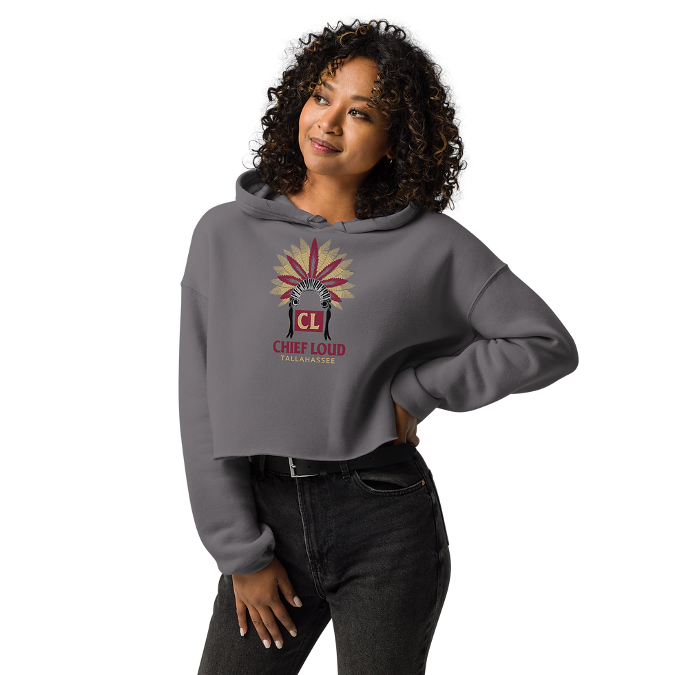 Thumbnail: CHIEF LOUD TALLY WOMEN'S PREMIUM CROP HOODIE