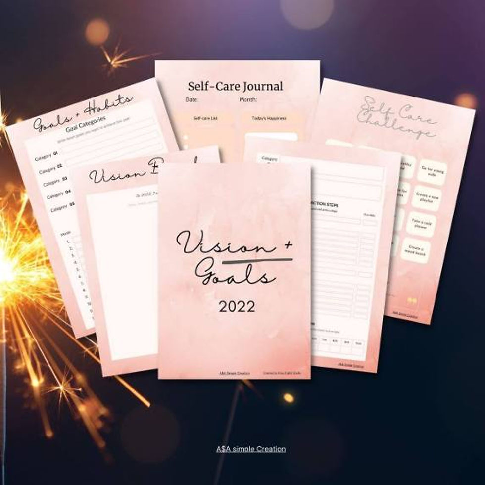 Self-care Journal and habit challenge