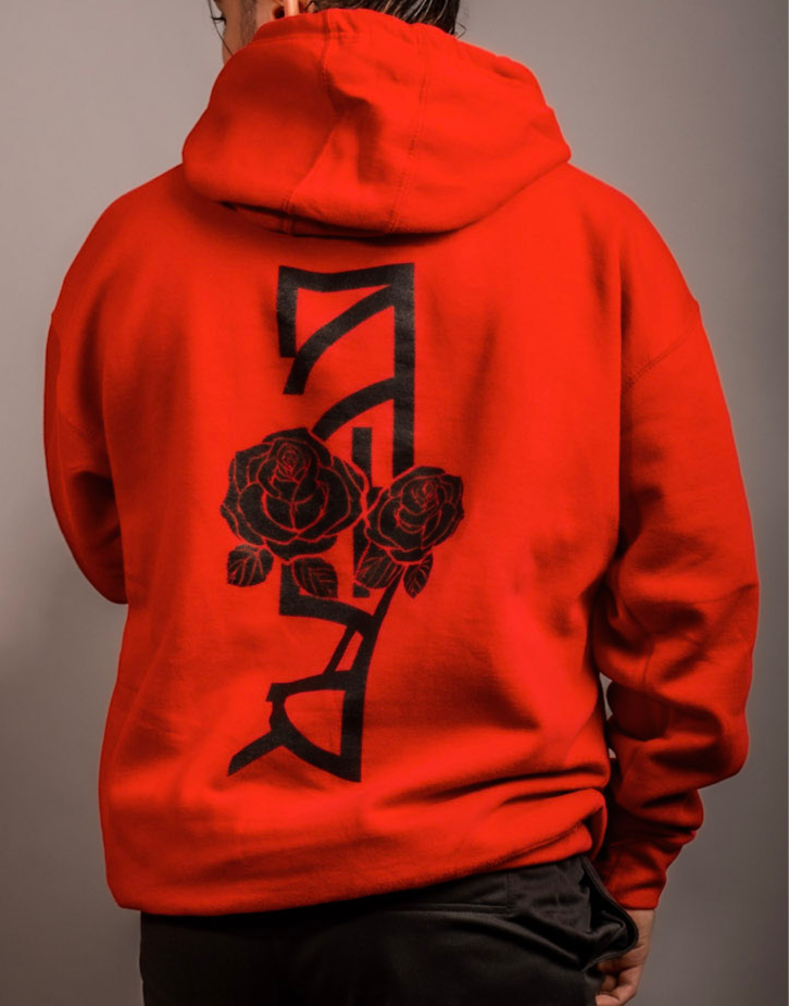 Thumbnail: Black Rose Hoodie - Unisex