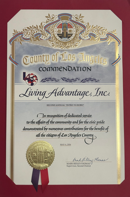 County of Los Angeles Recognition of Living Advantage, Inc.