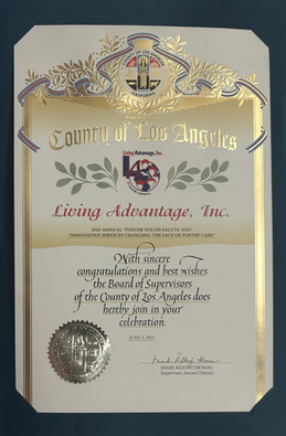 County of Los Angeles Recognition of Living Advantage, Inc.