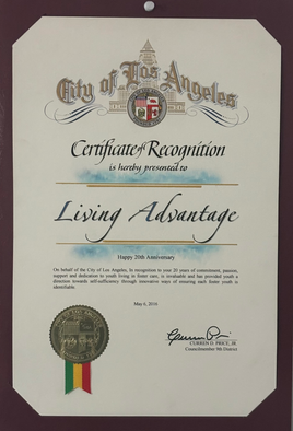 City of Los Angeles Recognition for Living Advantage, Inc.