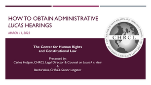 How to Obtain Administrative Lucas Hearings