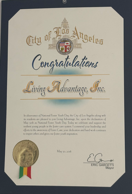 City of Los Angeles Recognition for Living Advantage, Inc.