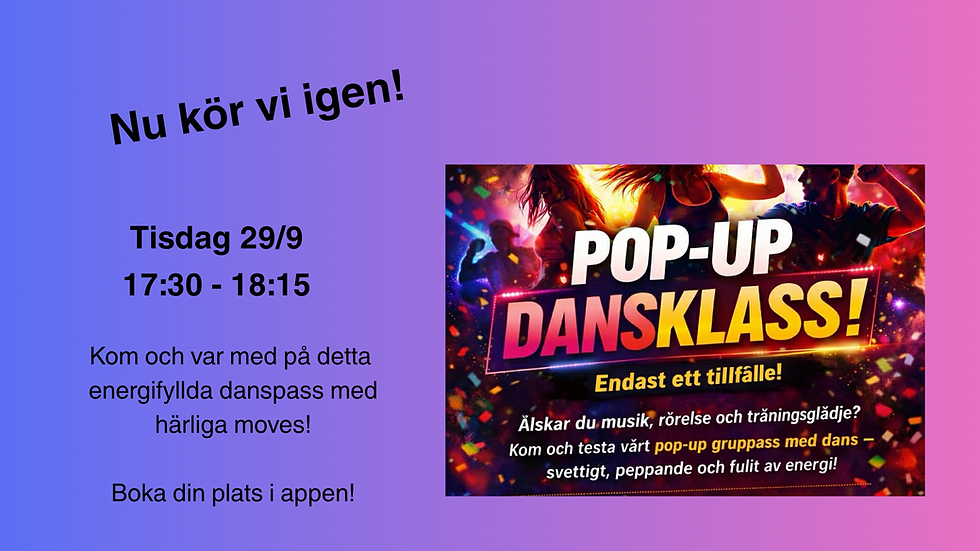 Pop up danspass