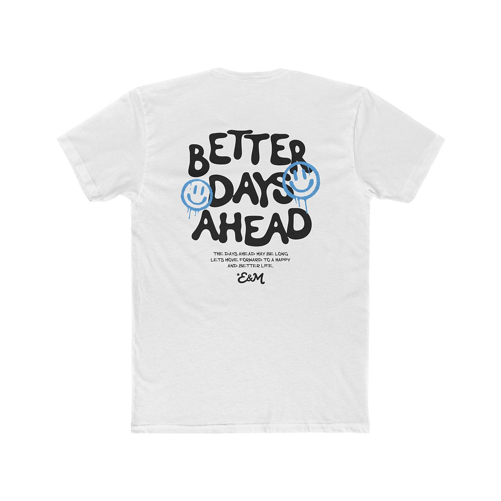 Thumbnail: Smile Drip T-Shirt — Light Blue Graffiti Smiley Tee