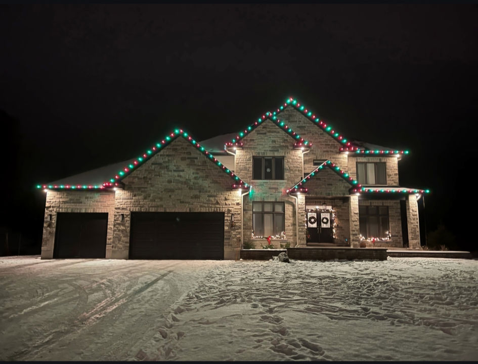 Residential Christmas lighting