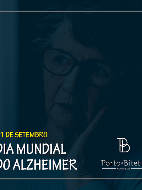 Dia Mundial de Conscientização sobre a Doença Alzheimer - 21 de setembro