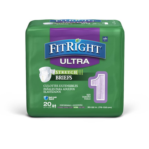Medline FitRight Stretch Ultra Incontinence Briefs PlazaHomeCare