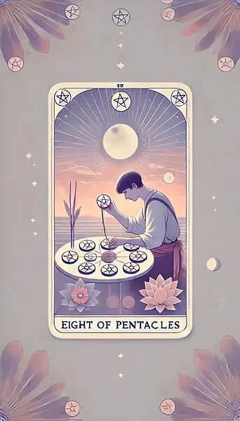 The Eight of Pentacles