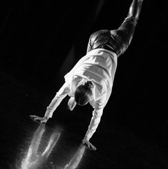 Youth dance performance. Contemporary dance creative solo dancer.