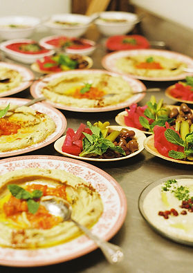 lebanese private dining, hummus.