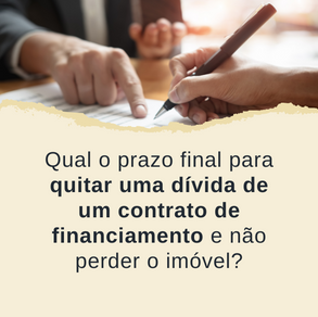 Parcelas do financiamento atrasadas