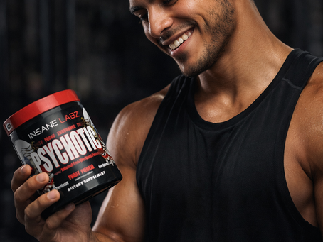 hombre con pre entreno