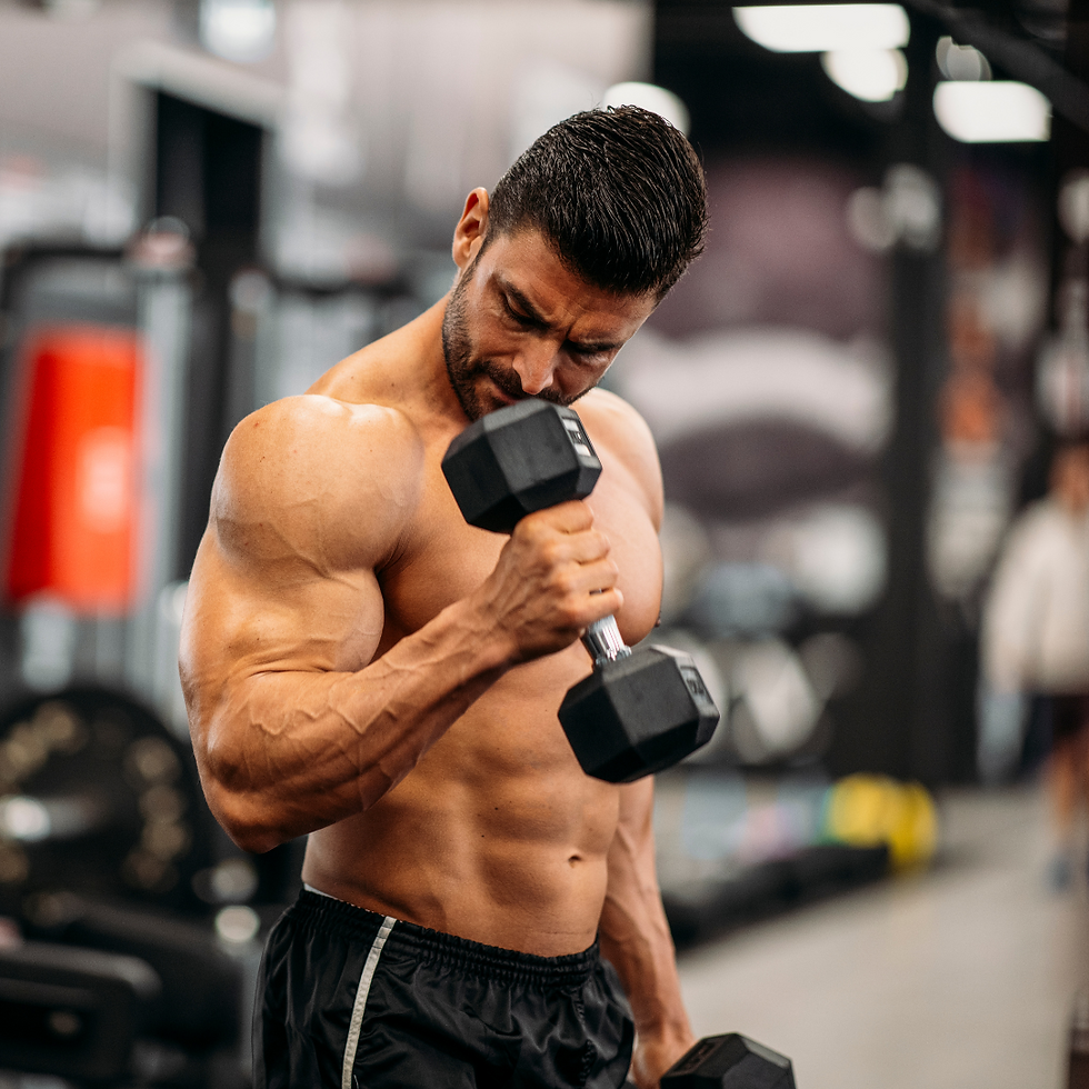 persona entrenando en gym