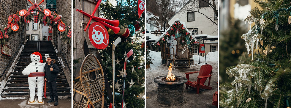Scenes from Quebec City during the Quebec Winter Carnival