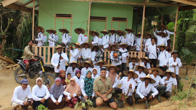 ReForest Now in partnership with KTHK in Harapan Maju, Indonesia.