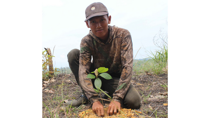 12,005 trees planted in Harapan maju, Indonesia, on February 5.