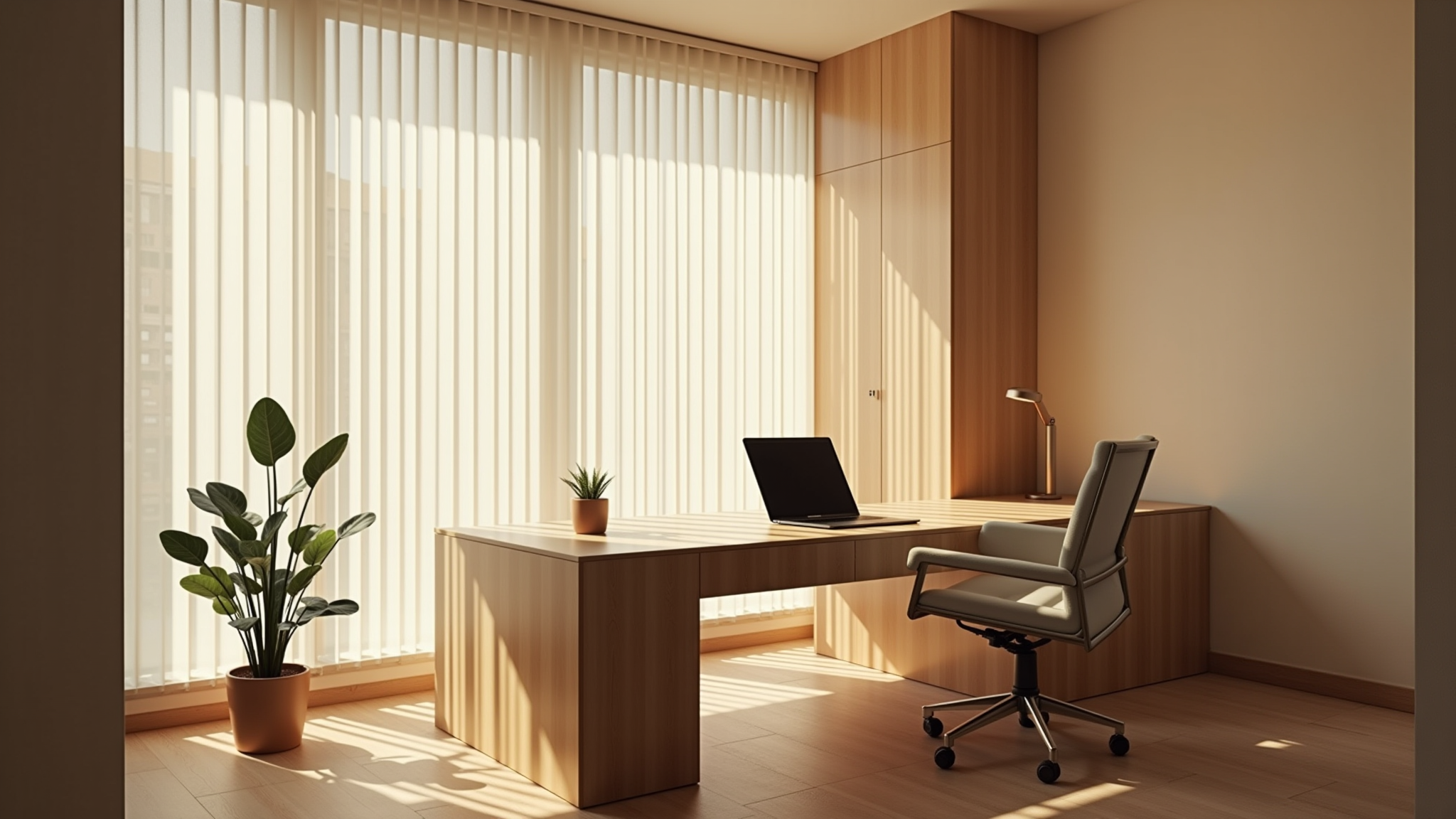 an office with a computer for medical consultation