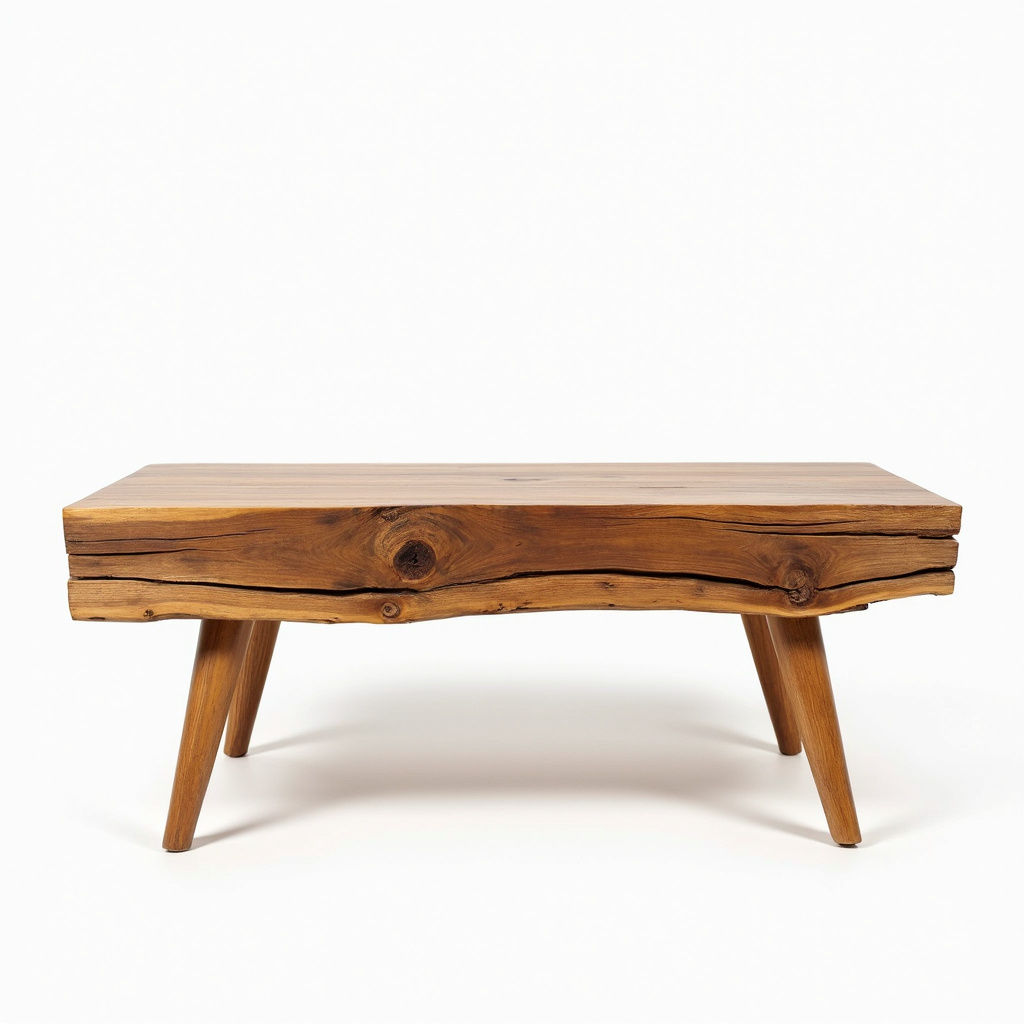 Natural Wood Coffee Table